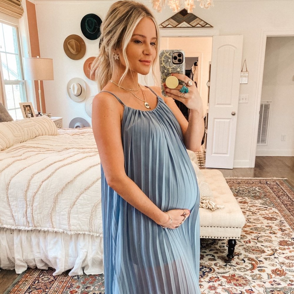 Pleated Maxi Dress